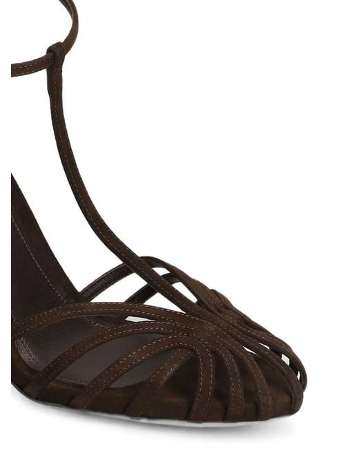 ALEVI Black 110Mm Stella Strappy Cage Sandals