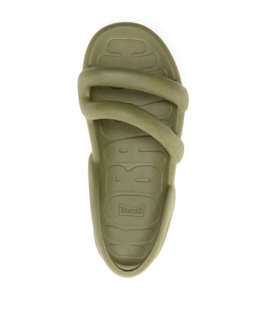 Camper Green Kobarah Flat Round-toe Sandals