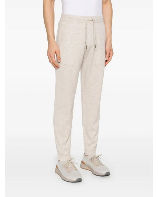 Bompard White Knitted Trousers for men