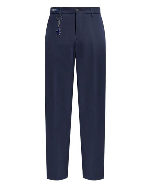 Paul & Shark Blue Shark-charm Trousers for men