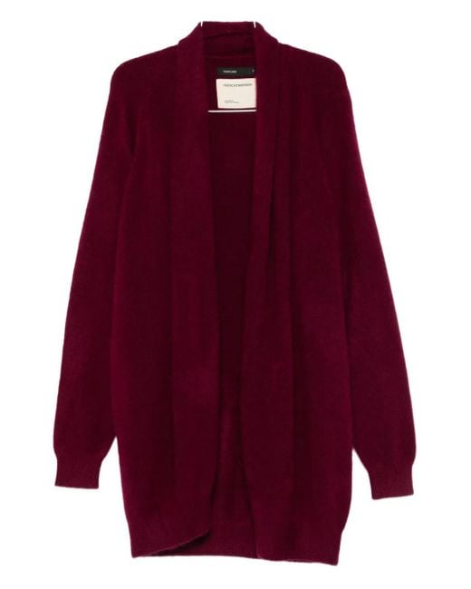 Frenckenberger Red Open-Front Cardigan
