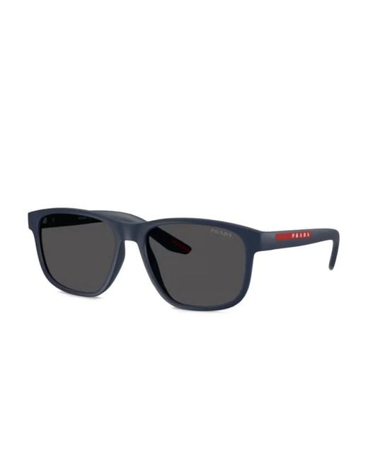 Prada Linea Rossa Black Square-Frame Sunglasses for men