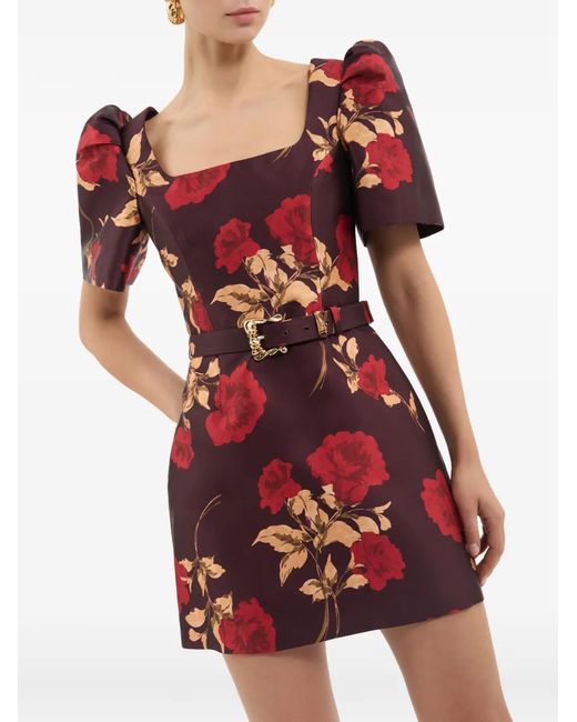 Rebecca Vallance Red Melora Short Sleeve Mini Dress