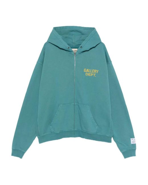 GALLERY DEPT. Blue Zip Hooded Sweatshirt