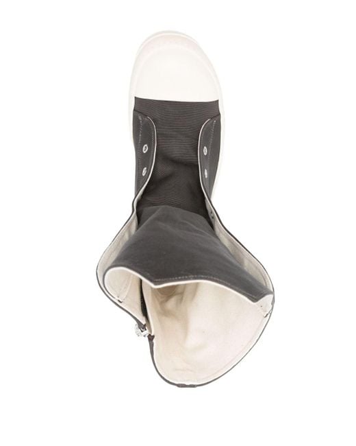 Rick Owens Black Oversize-tongue Sneaker Boots for men