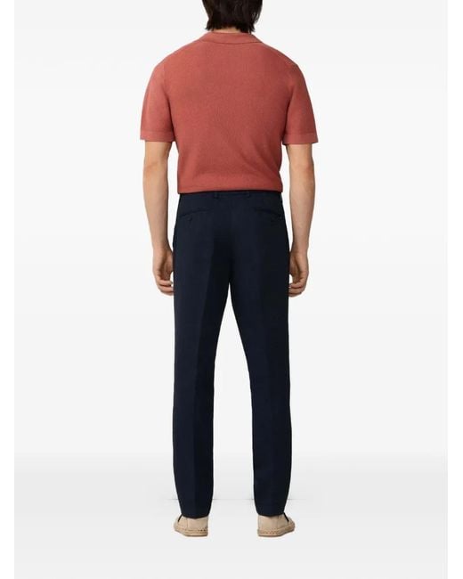 Hackett Blue Kensington Slim-Fit Chinos for men
