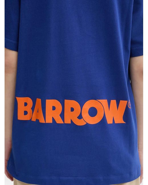 Barrow Blue Logo-Print T-Shirt