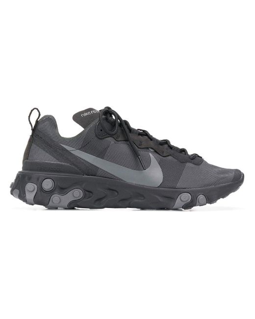 nike react black grey