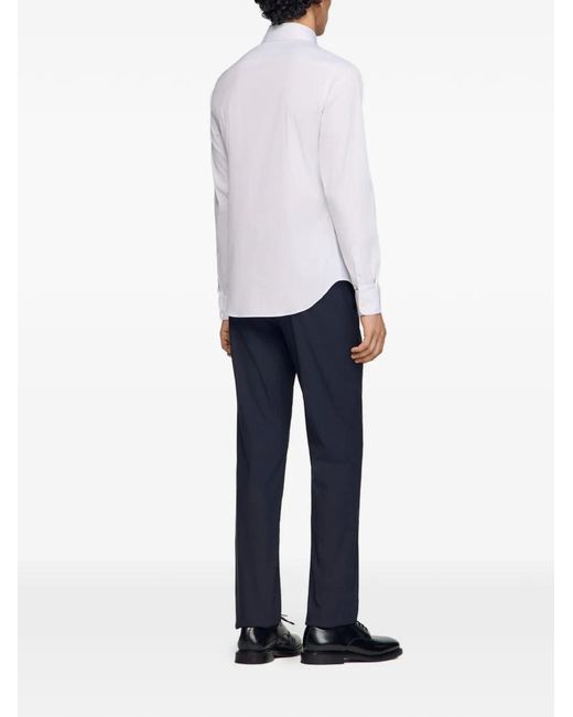 Sandro White Plain Shirt for men
