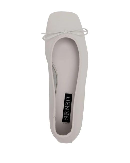 Senso White Becca V Ballet Flats