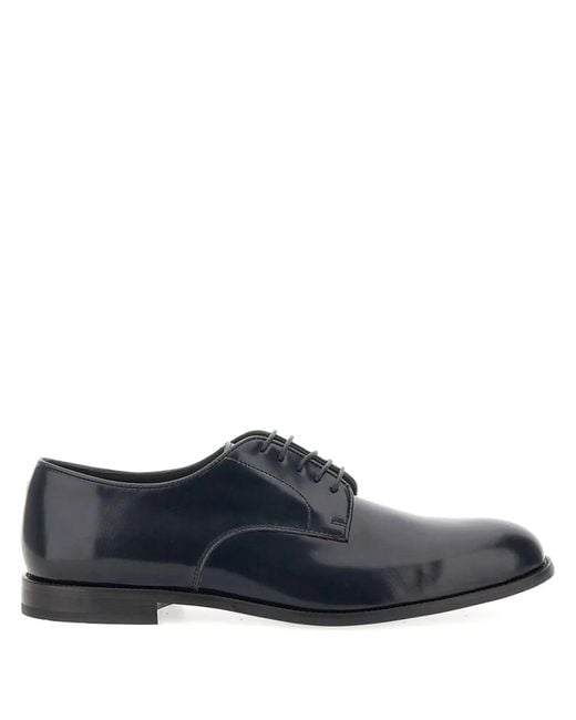 Duca Degli Abruzzi Blue Lace-Up-Fastening Derby Shoes for men