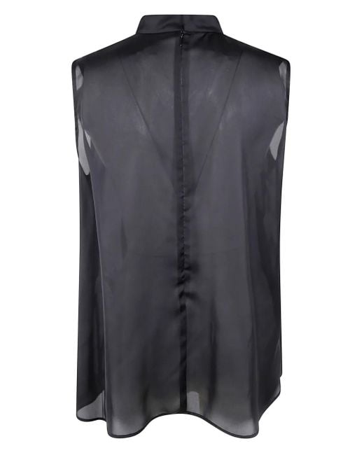 Sacai Black Ruffled Top
