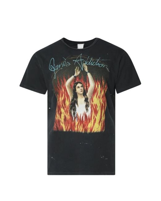 MadeWorn Black Jane's Addiction Graphic-Print T-Shirt