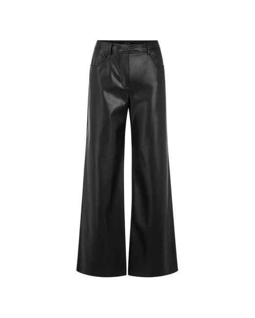 Marc Cain Black Warri Wide-Leg Trousers
