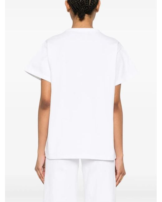 Khaite White Maeve T-Shirt