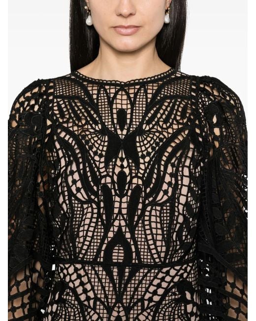structured black dress Short black velvet dress with waves structured neckline main image 0