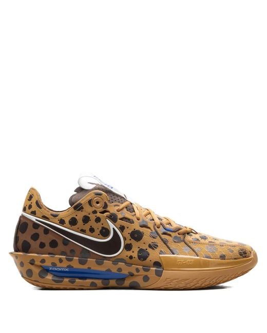 Nike Brown Air Zoom Gt Cut 3 Logo-Detailed Sneakers for men
