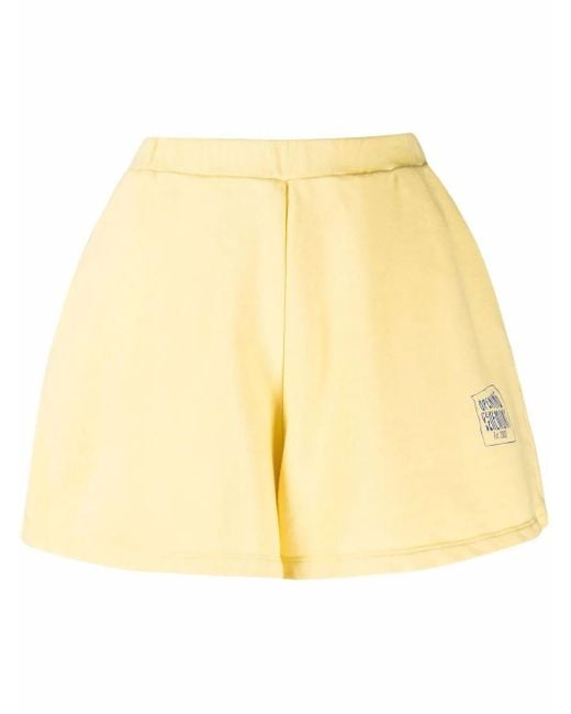 Opening Ceremony Yellow Logo-Print Elasticated Shorts