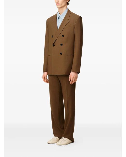 AMI Green Double-Breasted Blazer for men