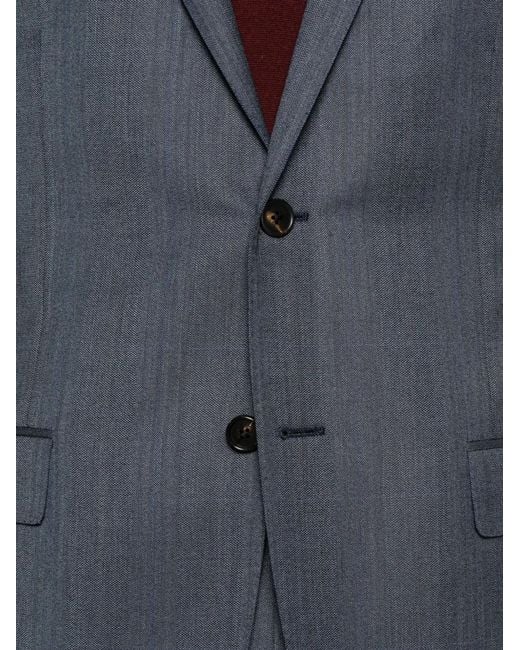 Corneliani Blue Wool Suit for men