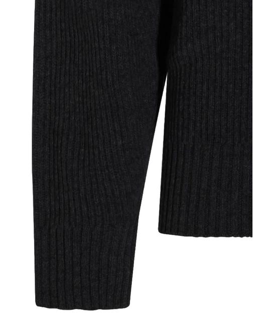 Altea Black Crew-Neck Sweater for men