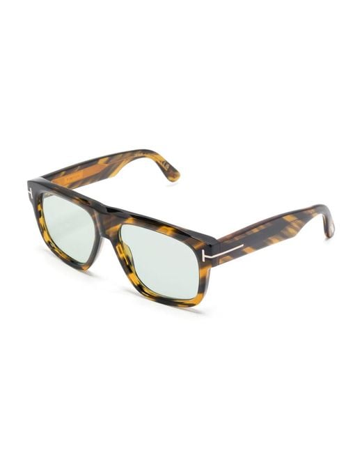 Tom Ford Brown Square-Frame Sunglasses