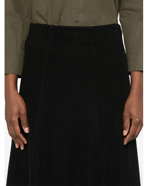 Jil Sander Flared Midi-Rok in het Black