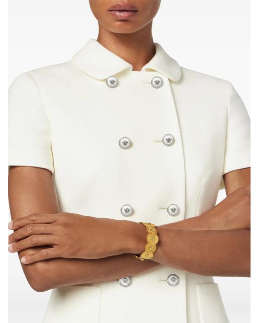 Versace White Tribute Cuff Bracelet