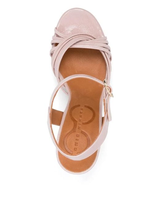 Chie Mihara Pink 100Mm Caneti Sandals