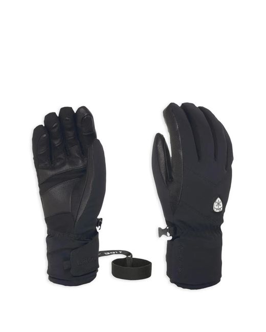 Level Blue Panelled Gloves