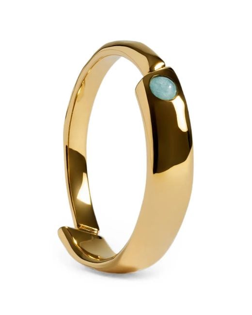 Monica Vinader Brown Ring Mit Schmucksteinen