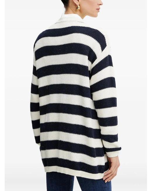 Guess Blue Striped Buttoned Cardigan
