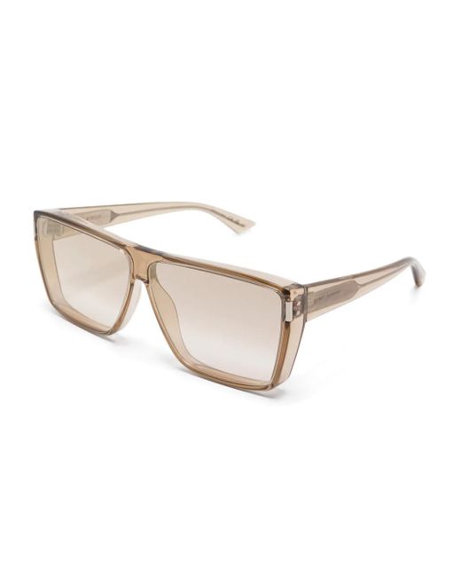 Saint Laurent Natural Square-Frame Sunglasses