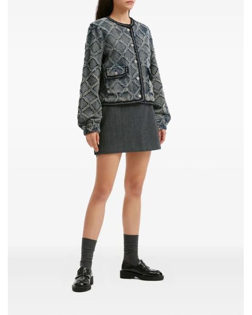 B+ AB Black Zip Mini Skirt