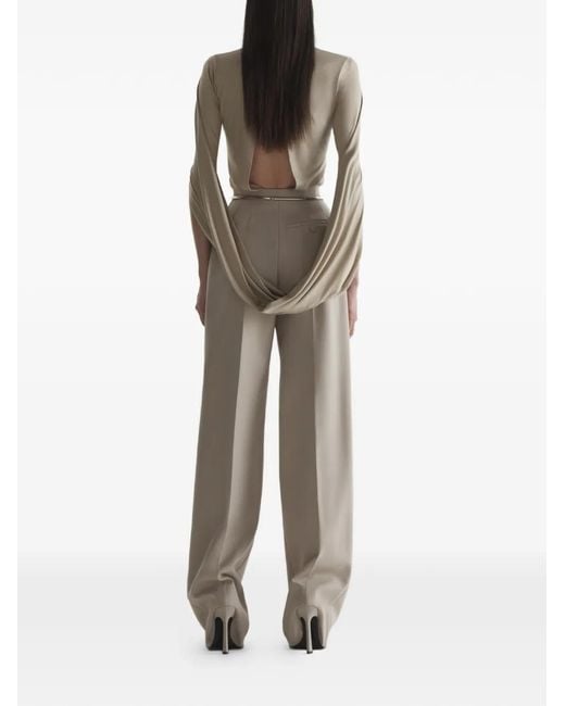 Mugler Gray Cascade Loop T-Shirt