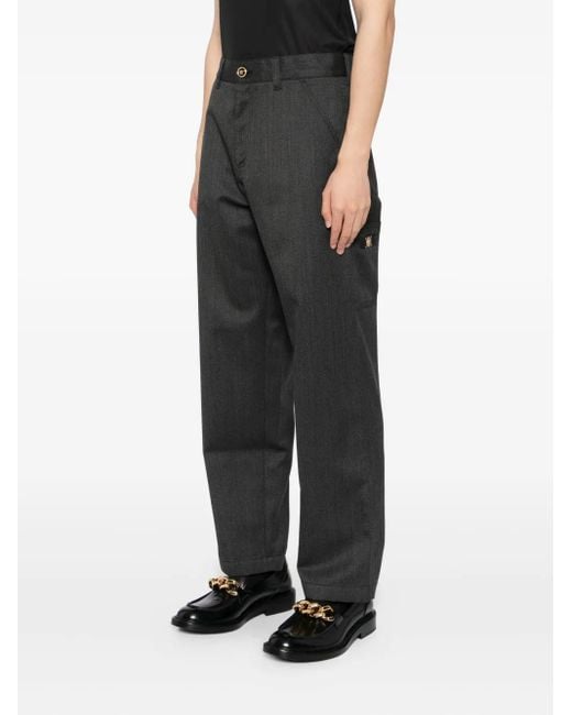 Versace Gray Trousers for men