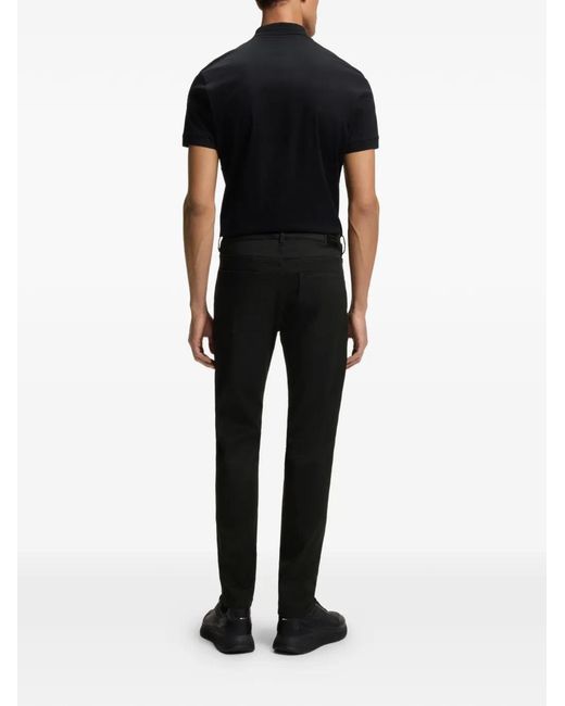 Boss Black Logo-Patch Trousers for men