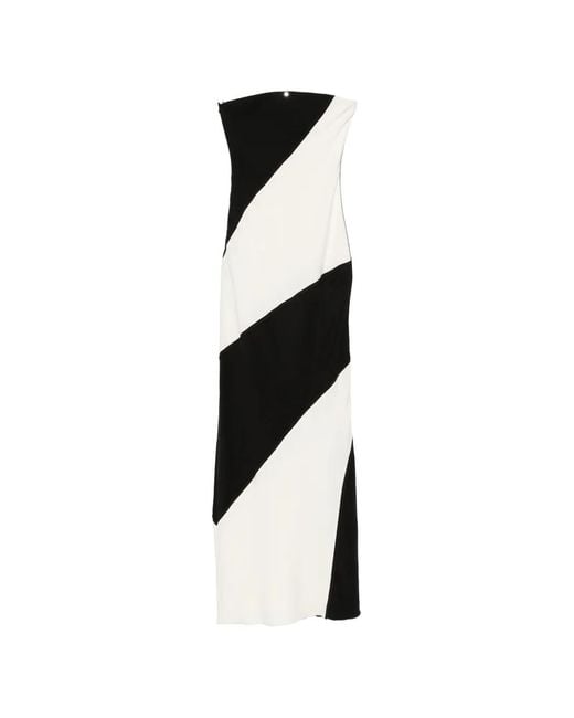 Entire studios Black Margin Tube Sleeveless Maxi Dress
