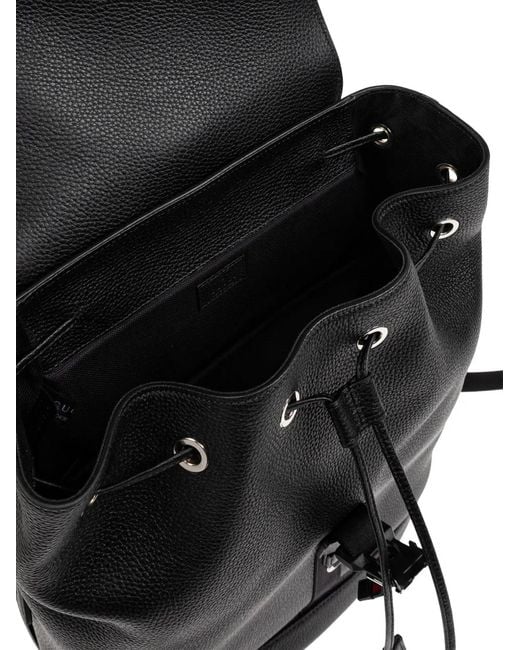 メンズ Gucci ウェブディテール バックパック Black