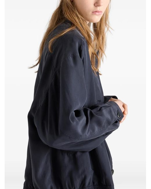 Prada Blue Veste En Soie