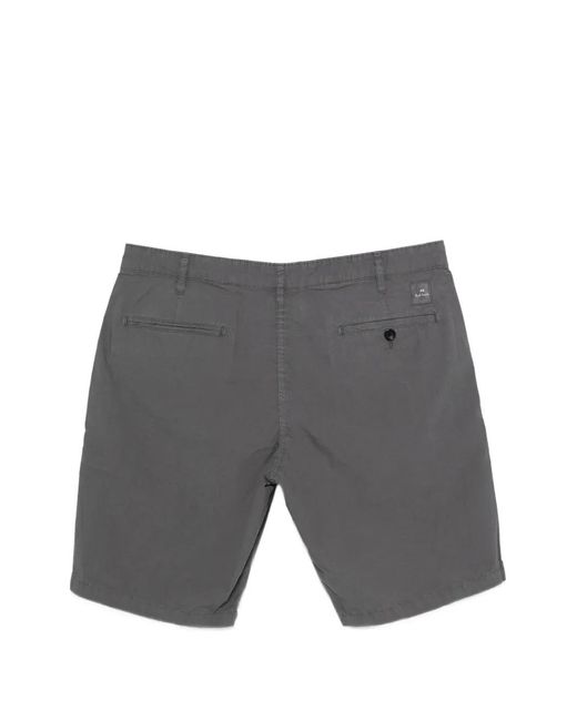 Paul Smith Gray Logo-Patch Shorts for men