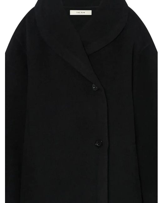 The Row Black Double-breasted Coat