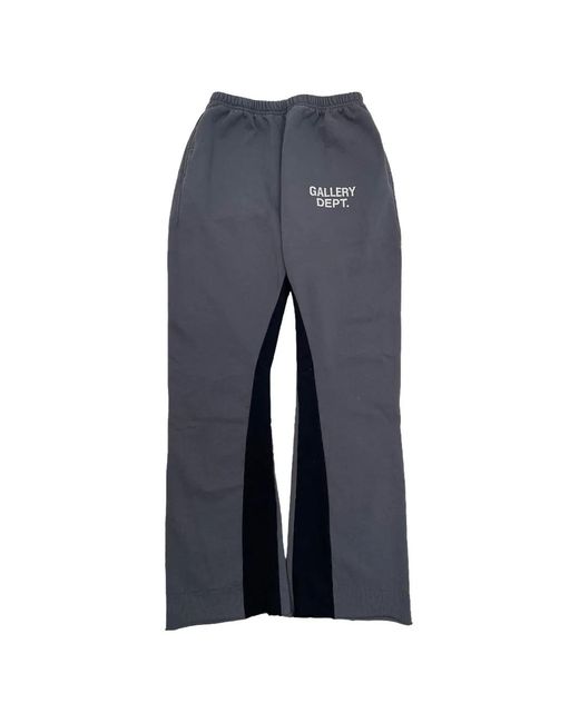 GALLERY DEPT. Blue Logo-Print Flared Track Pants