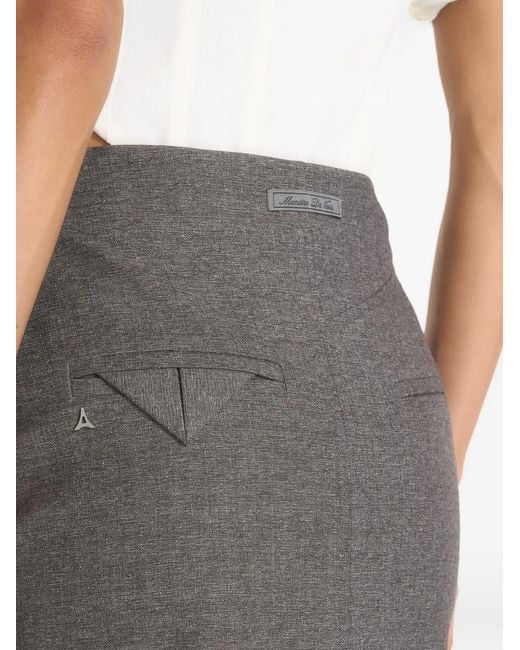 Manière De Voir Brown Jupe Longue Regine À Plis Marqués