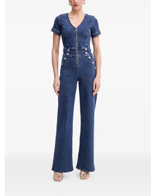 Guess Blue Denim Jumpsuit