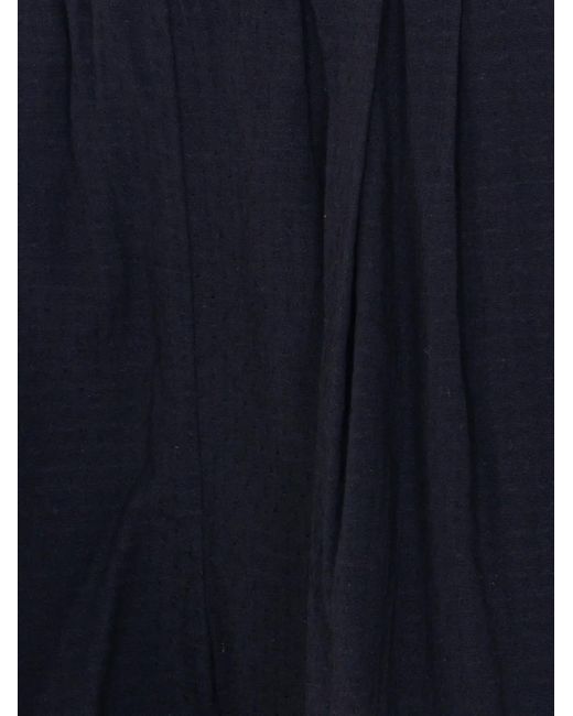 ELEH Blue Elasticated Embroidered Shorts
