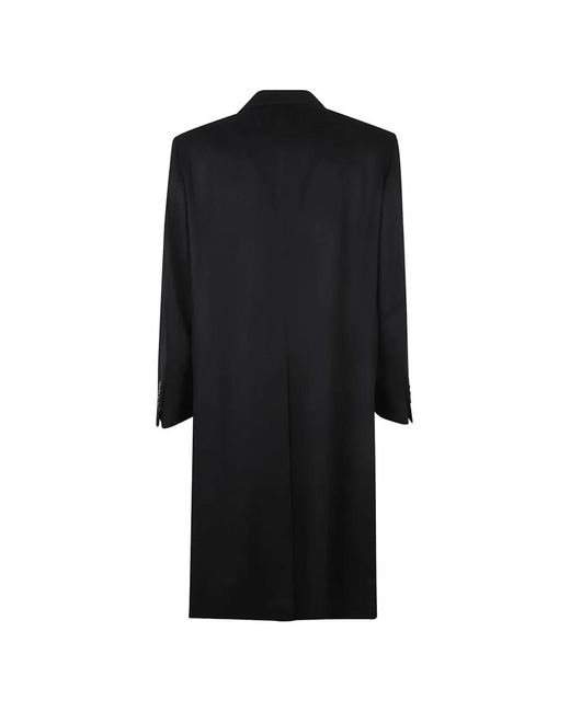 Tom Ford Black Double Splittable Wool Coat for men