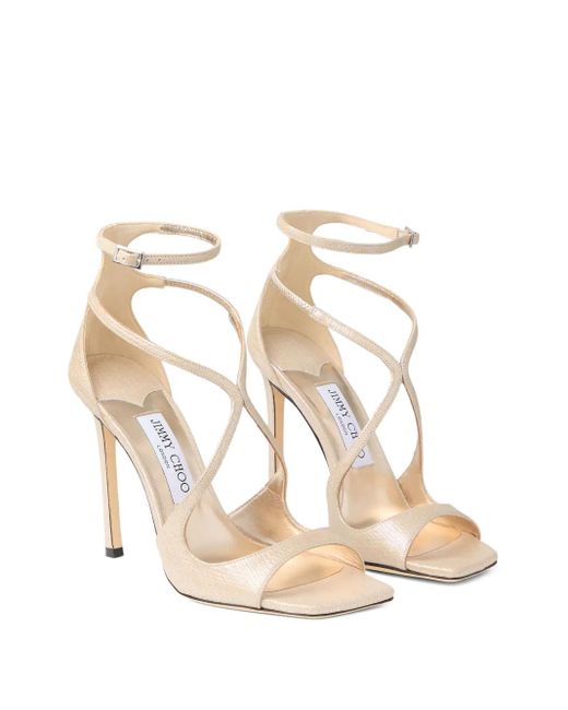Jimmy Choo White 110Mm Azia Sandals