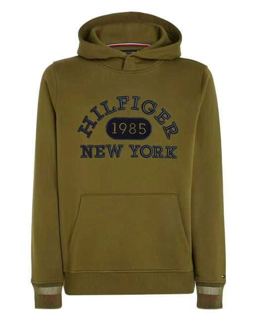 Sudadera con capucha y logo bordado Tommy Hilfiger de hombre de