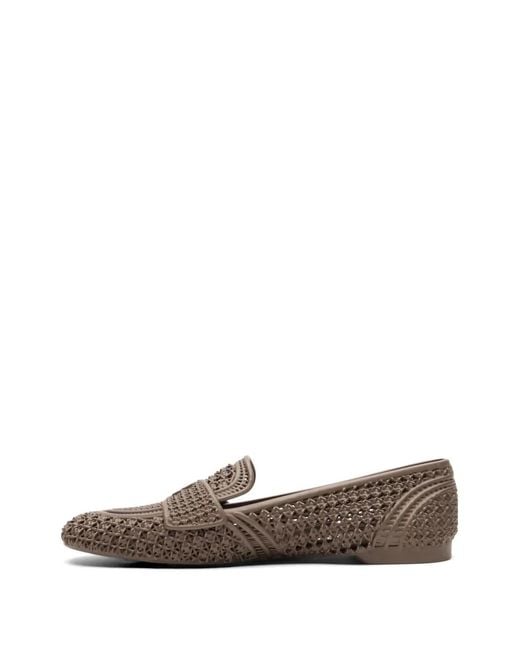 Casadei Brown 3D-Printed Loafers